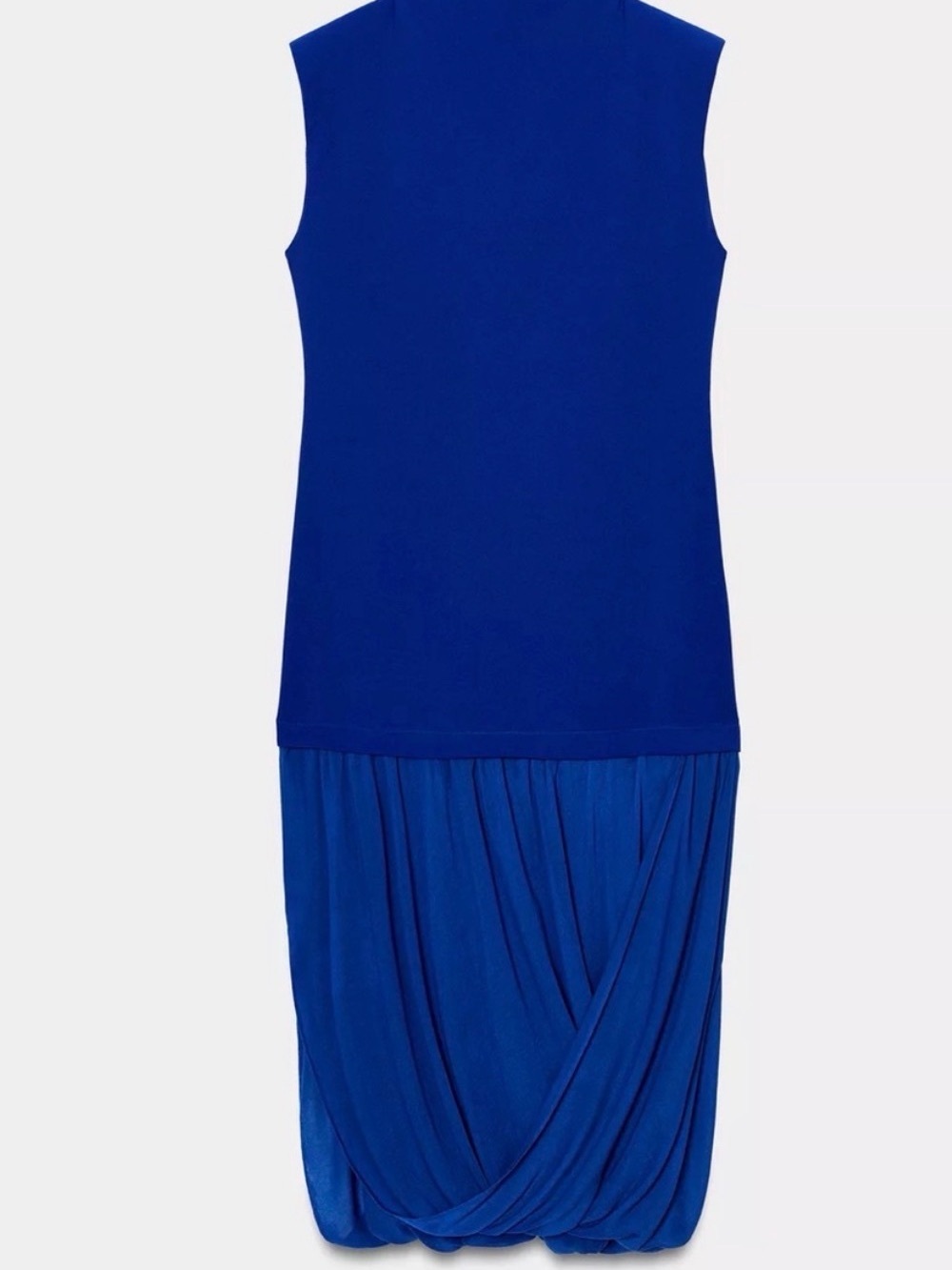 Zara Cobalt Blue Sleeveless Midi Dress